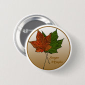suikeresdoornboom ronde button 5,7 cm (Voorkant /achterkant)
