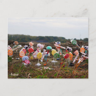 Suikerfeest oogstende Fubby's. Briefkaart