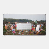 Suikerfeest oogstende Fubby's op het land. Bureaumat (Keyboard & Muis)