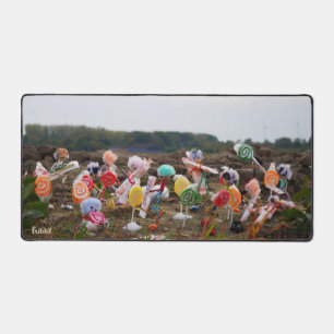 Suikerfeest oogstende Fubby's op het land. Bureaumat