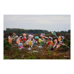 Suikerfeest oogstende Fubby's op het land. Perfect Poster