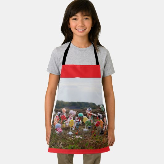 Suikerfeest oogstende Fubby's op het land. Schort (Insitu)