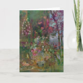 Suikergebufferde kerstvruchten feestdagen kaart (Voorkant)