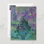 Suikergebufferde kerstvruchten feestdagenkaart (Voorkant / Achterkant)