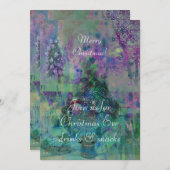 Suikergebufferde kerstvruchten kaart (Voorkant / Achterkant)