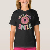 Suikergecoate glimlach | Donut Kinder T-shirt (Voorkant)