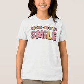 Suikergecoate glimlach | Donut Kinder Tri-Blend Shirt (Voorkant)