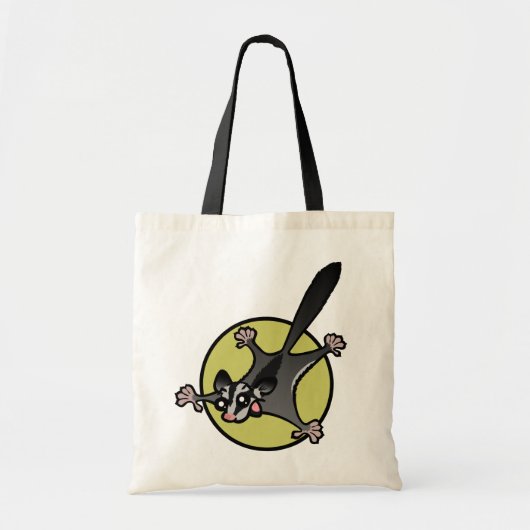 SUIKERGLIDER CANVAS TAS VAN CUTE CARTOON (Voorkant)