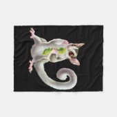 Suikerglider met hoornworm fleece deken (Voorkant (Horizontaal))