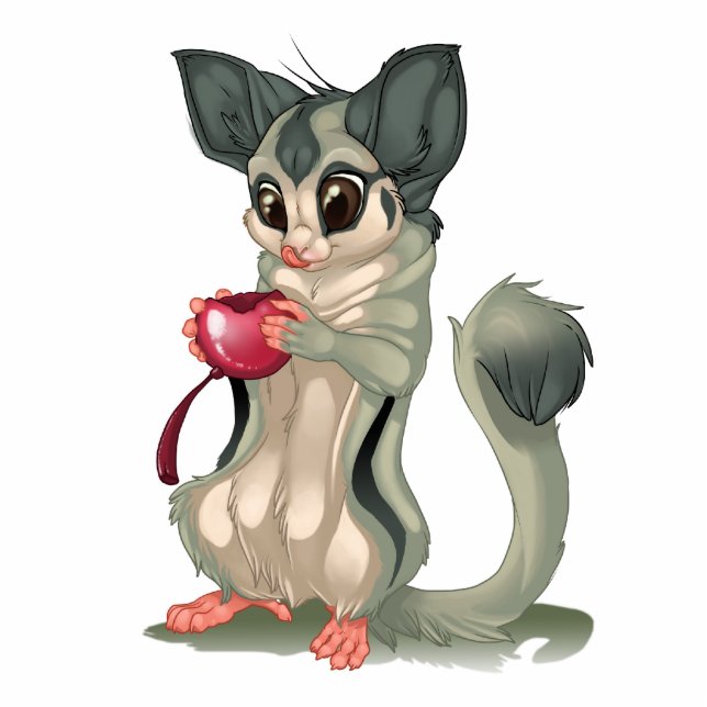 Suikerglider Staand Fotobeeldje (Voorkant)