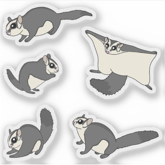 Suikergliders Sticker (Voorkant)