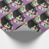 Suikerglijder die een Pet draagt Cadeaupapier (Hoek)