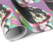 Suikerglijder die een Pet draagt Cadeaupapier (Rol Hoek)