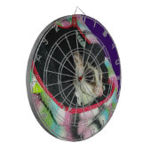 Suikerglijder die een Pet draagt Dartbord (Voorkant Links)