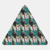 Suikerglijder die een Pet draagt Sticker (Voorkant)