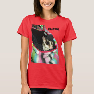 Suikerglijder die een Pet draagt T-shirt