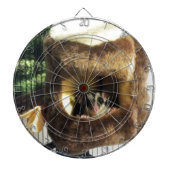 Suikerglijder in boerenveer dartbord (Voorkant)