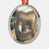 Suikerglijder in boerenveer metalen ornament (Links)