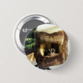 Suikerglijder in boerenveer ronde button 5,7 cm (Voorkant /achterkant)