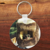 Suikerglijder in boerenveer sleutelhanger (Voorkant)