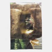 Suikerglijder in boerenveer theedoek (Verticaal)