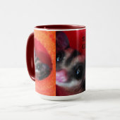 Suikerglijder in Oranje plakband Mok (Voorkant links)