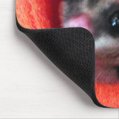 Suikerglijder in Oranje plakband Muismat (Hoek)