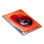 Suikerglijder in Oranje plakband Notitieboek (Rechterzijde)