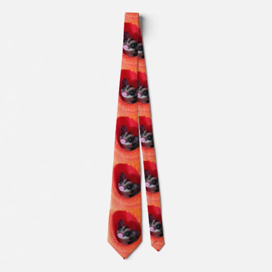 Suikerglijder in Oranje plakband Stropdas (Voorkant)