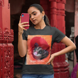 Suikerglijder in Oranje plakband T-shirt