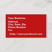 Suikerglijder in Oranje plakband Visitekaartje (Achterkant)