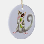 Suikerglijder met hoornwormversiering keramisch ornament (Rechts)