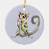 Suikerglijder met hoornwormversiering keramisch ornament (Voorkant)