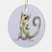 Suikerglijder met hoornwormversiering keramisch ornament (Links)