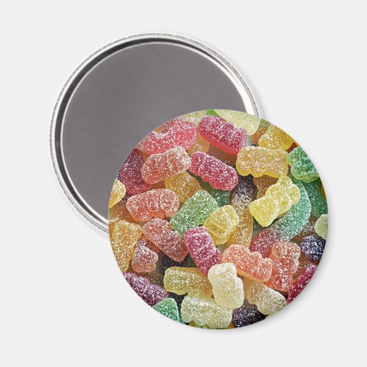 Suikergom Snoepjes Koelmagneten Magneet (Voorkant / Achterkant)