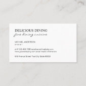 Suikergoudspecie Visitekaartje (Achterkant)