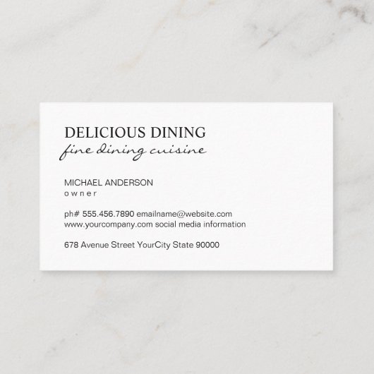 Suikergoudspecie Visitekaartje (Achterkant)