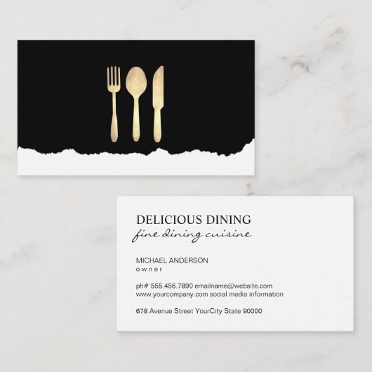 Suikergoudspecie Visitekaartje (Voorkant / Achterkant)