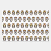 Suikerhalloween dag van de dood inpakpapier vel (Voorkant 3)