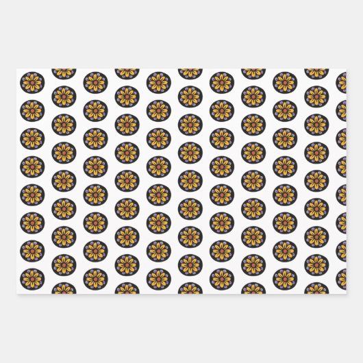 Suikerhalloween dag van de dood inpakpapier vel (Voorkant 2)