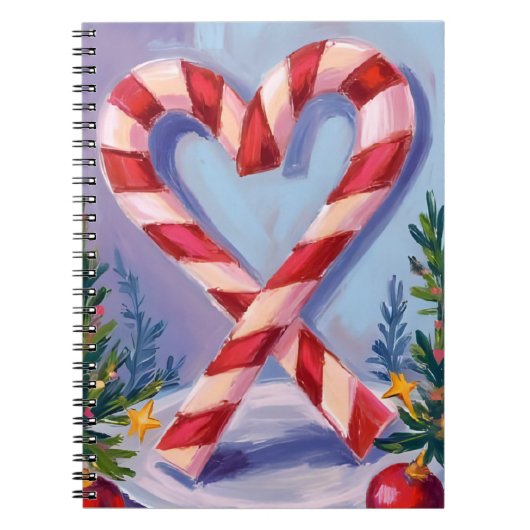 Suikerhart Prettig kerstfeest Notitieboek (Voorkant)