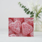 suikerhart snoep briefkaart (Staand voorkant)