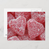 suikerhart snoep briefkaart (Voorkant / Achterkant)