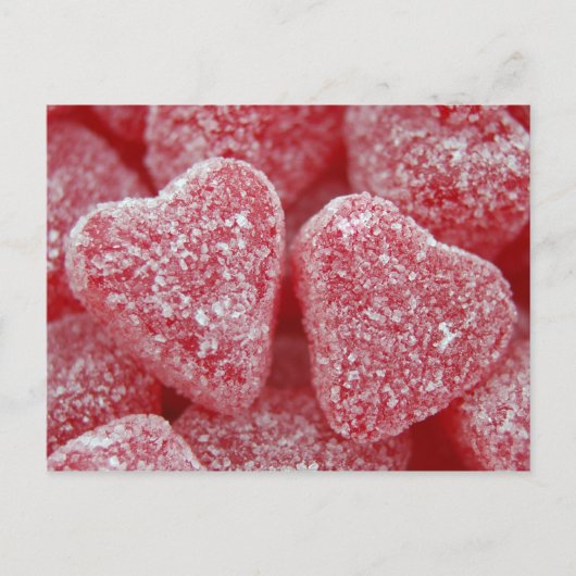 suikerhart snoep briefkaart (Voorkant)