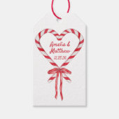 Suikerhart & Strik | Op maat gemaakte Kerstmis Bru Cadeaulabel (Voorkant)