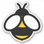 Suikerhoningbij, hommel sticker (Voorkant)