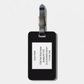 Suikerhuid Bagagelabel (Achterkant verticaal)