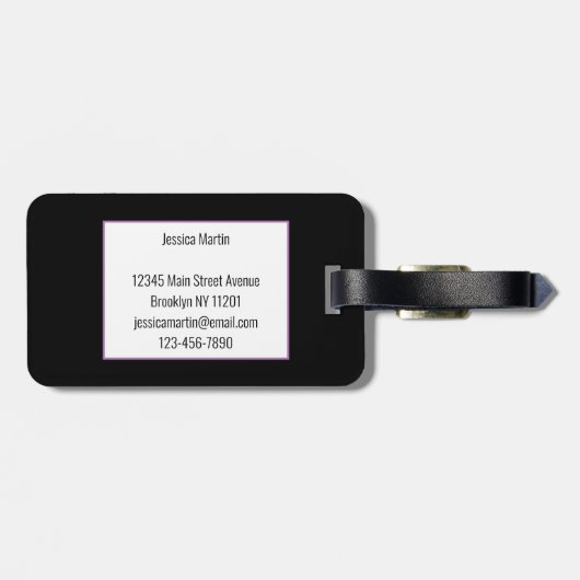 Suikerhuid Bagagelabel (Achterkant horizontaal)