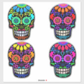 Suikerhuid | Dag van de dood | Grootte Sticker (Vel)