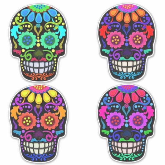 Suikerhuid | Dag van de dood | Grootte Sticker (Voorkant)